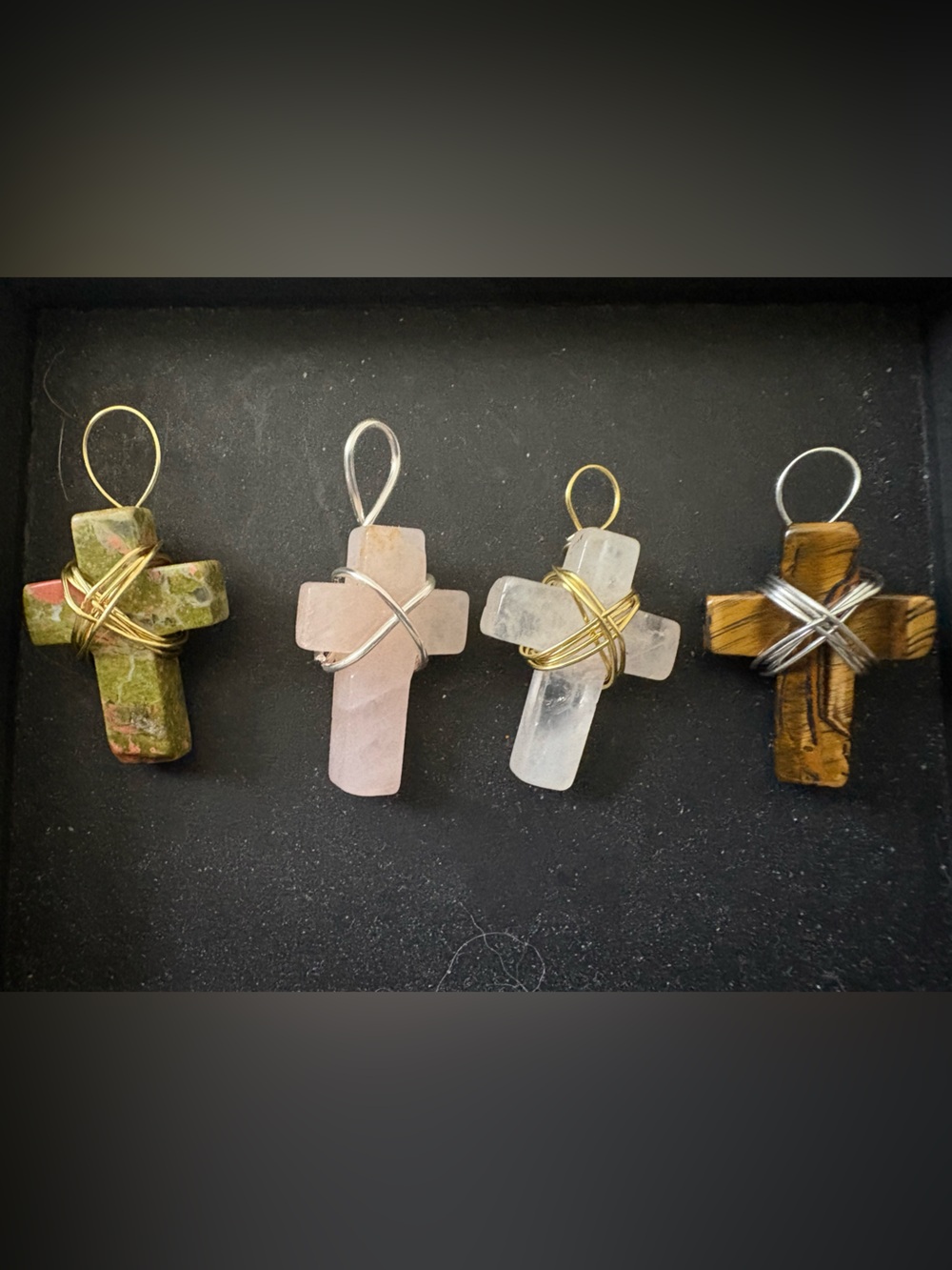 Handmade Cross Crystal Pendant